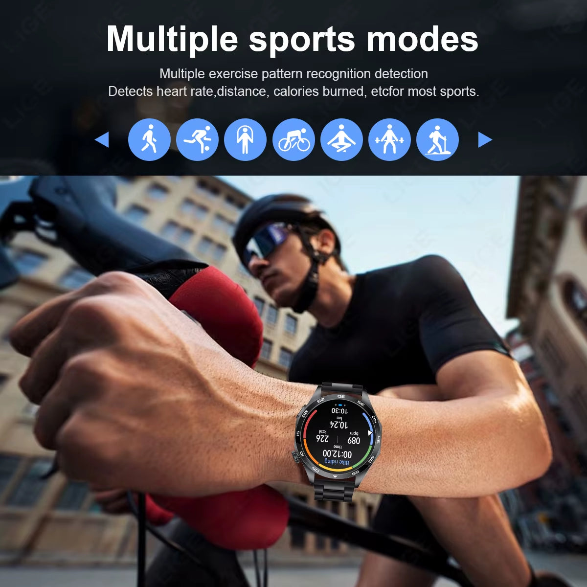 2025 New Smart Watch with ECG Men Blood Pressure Heart Rate Monitoring Sports Watch Bluetooth Call Health Smartwatch for Xiaomi