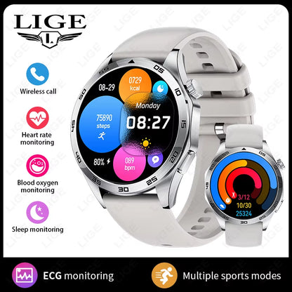 2025 New Smart Watch with ECG Men Blood Pressure Heart Rate Monitoring Sports Watch Bluetooth Call Health Smartwatch for Xiaomi